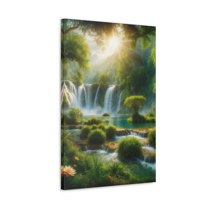 Majestic Waterfalls Art Canvas Ed. 2