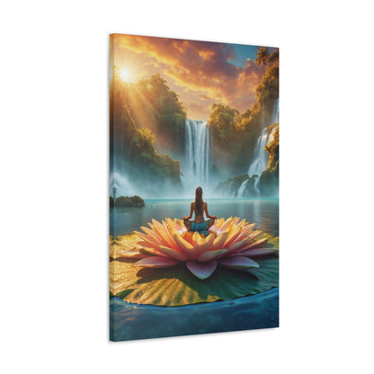 Blissful Lotus Art Canvas Ed. 10