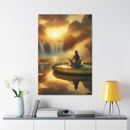 Blissful Lotus Art Canvas Ed. 7