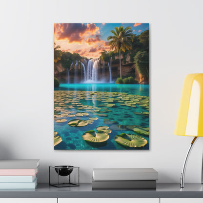 Majestic Waterfalls Art Canvas Ed. 40