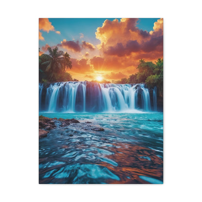 Majestic Waterfalls Art Canvas Ed. 43