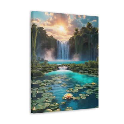 Majestic Waterfalls Art Canvas Ed. 42