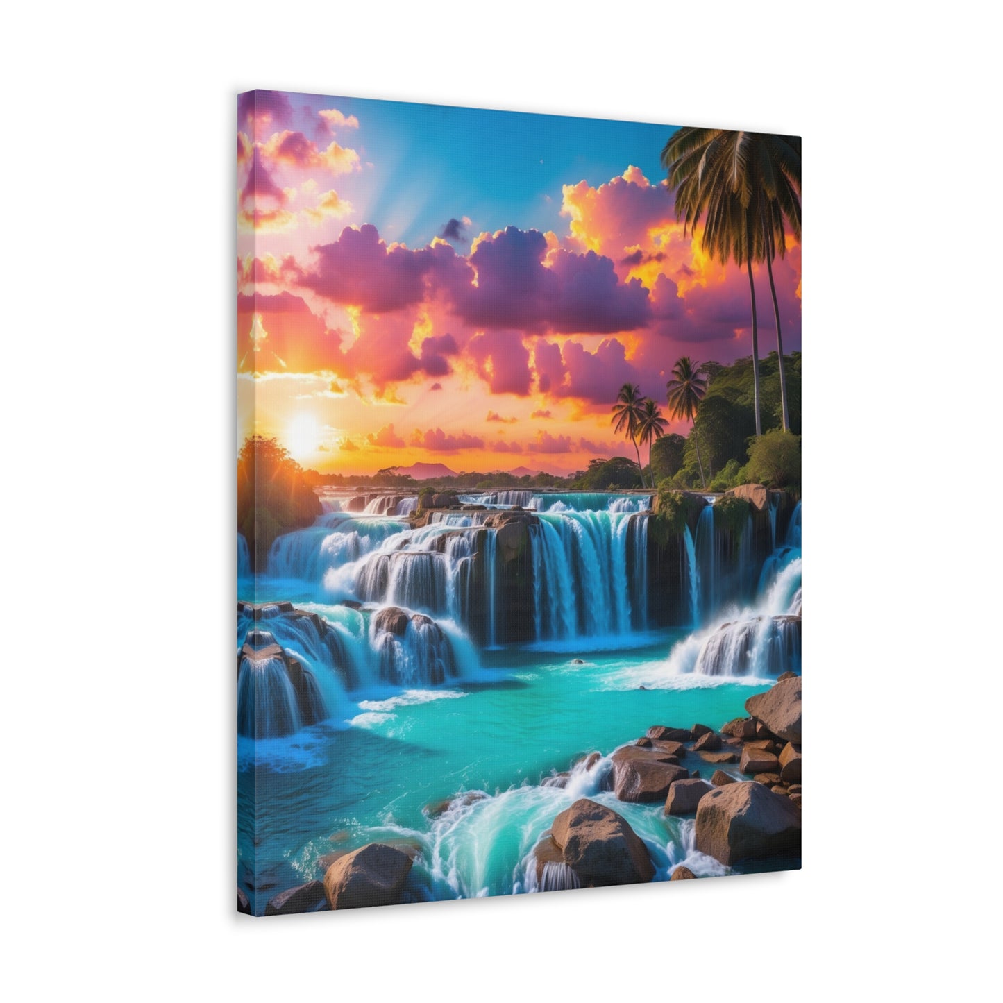 Majestic Waterfalls Art Canvas Ed. 33