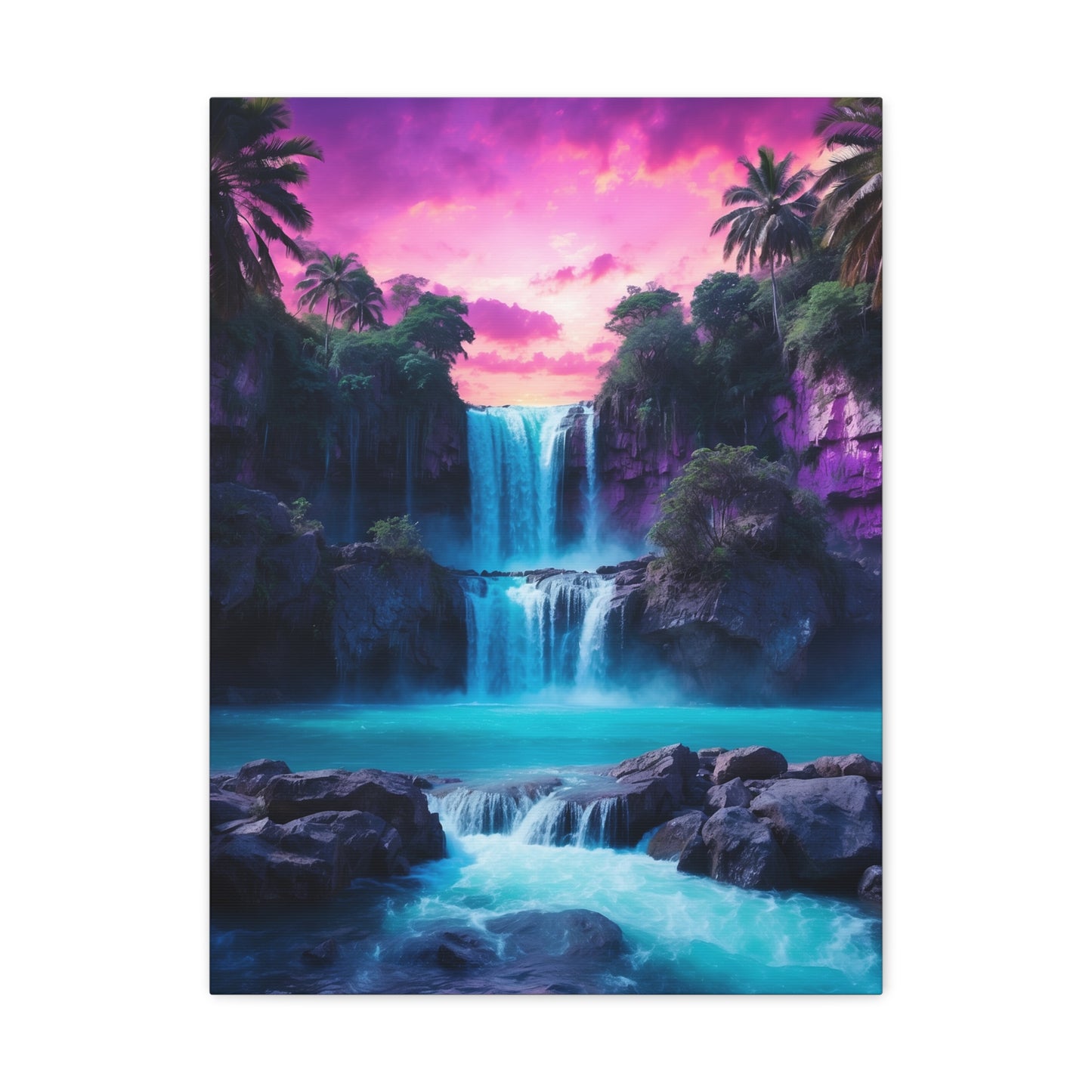 Majestic Waterfalls Art Canvas Ed. 29