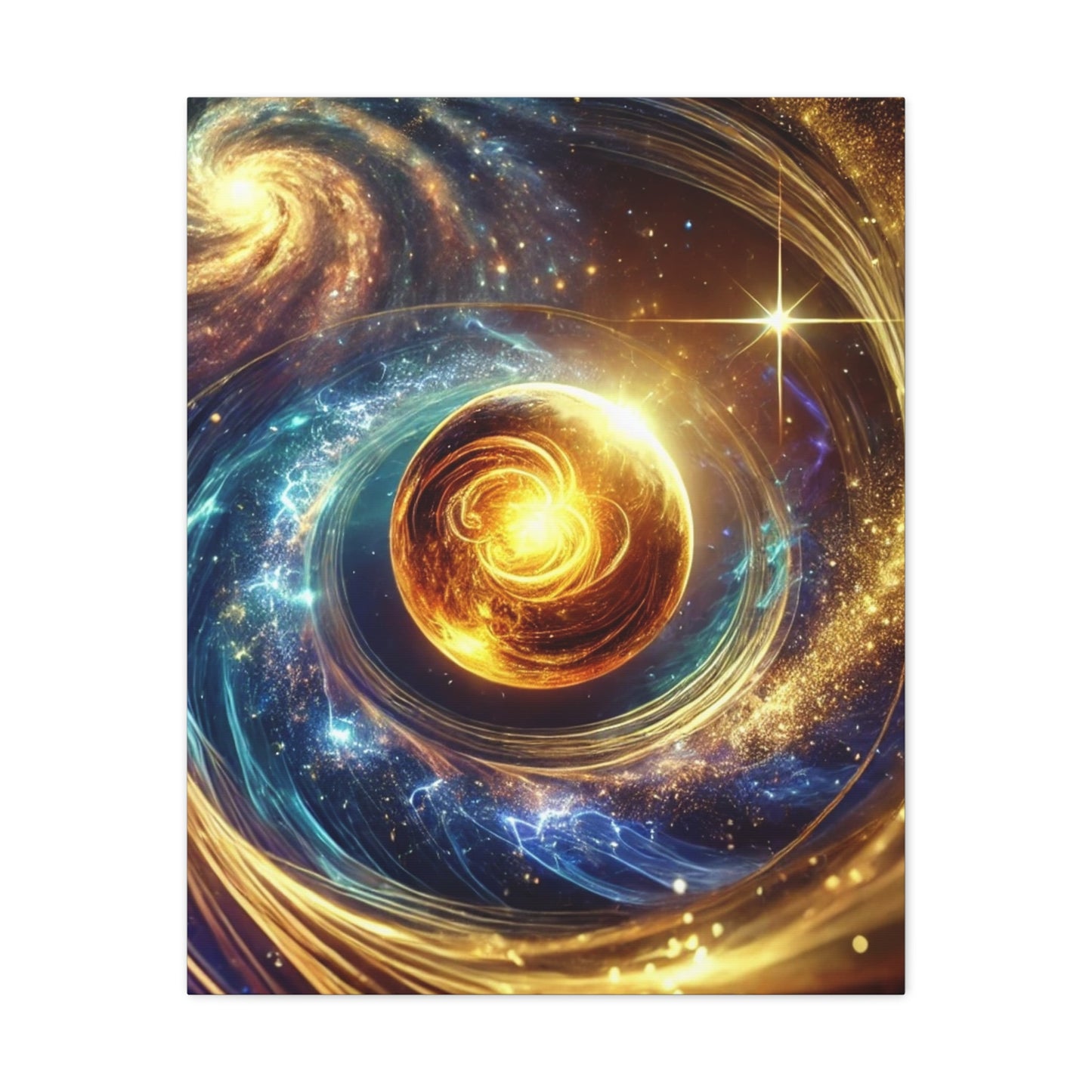 Energetic Orbs Art Canvas Ed. 7