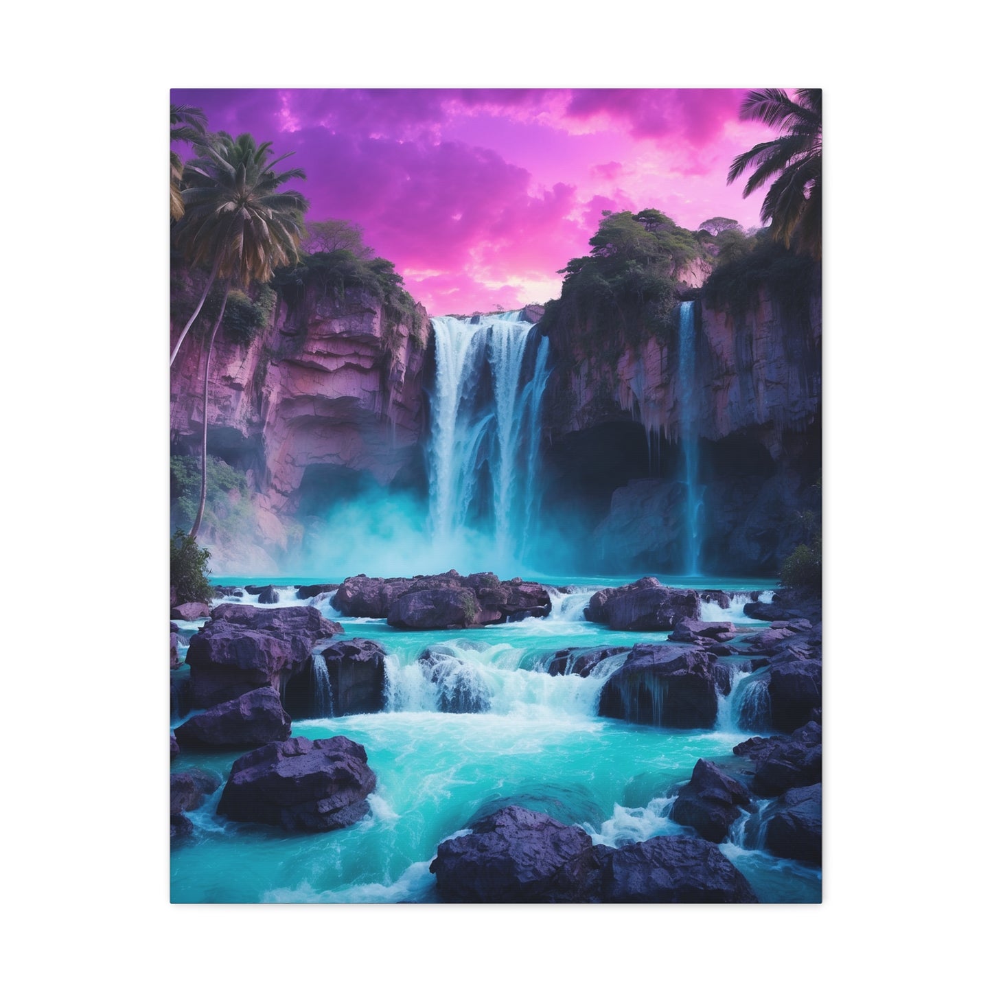 Majestic Waterfalls Art Canvas Ed. 30