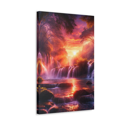 Majestic Waterfalls Art Canvas Ed. 19