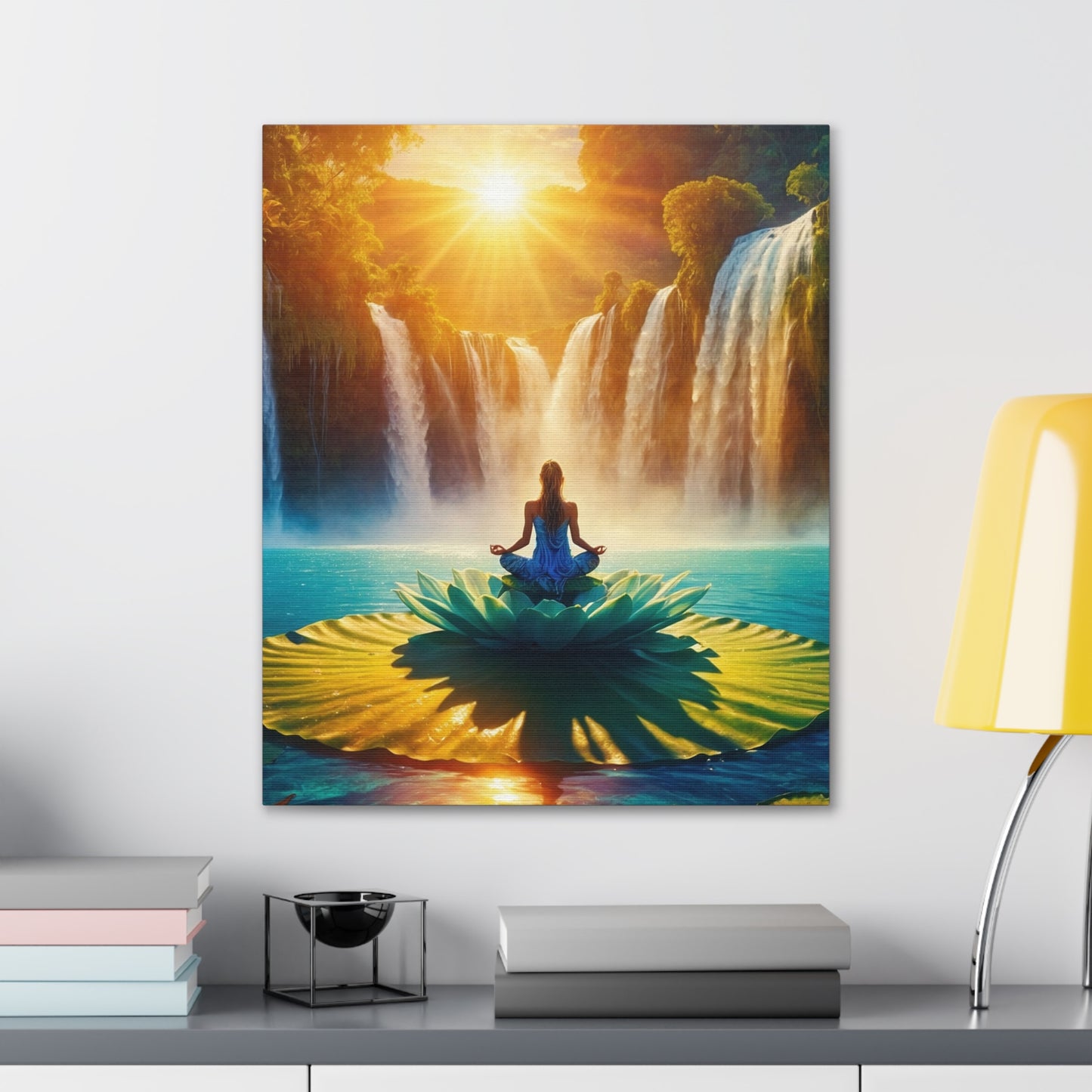 Blissful Lotus Art Canvas Ed. 13