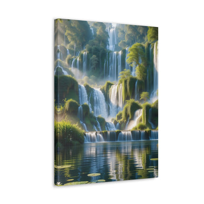 Majestic Waterfalls Art Canvas Ed. 10