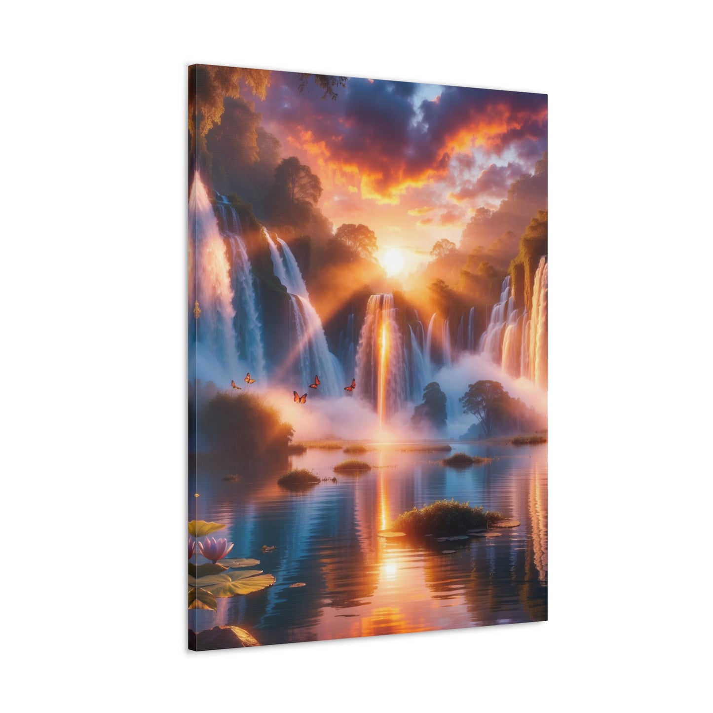 Majestic Waterfalls Art Canvas Ed. 21