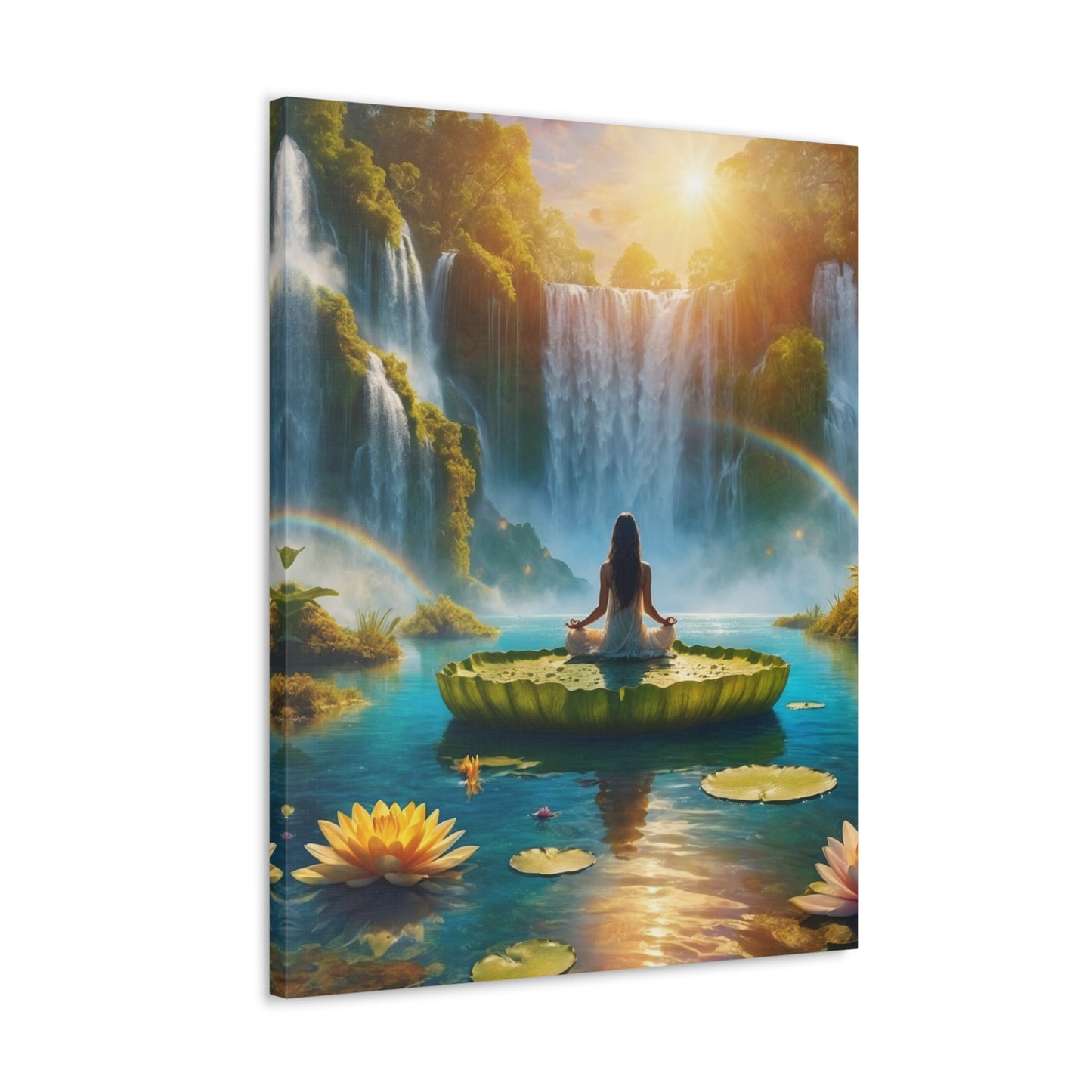 Blissful Lotus Art Canvas Ed. 17