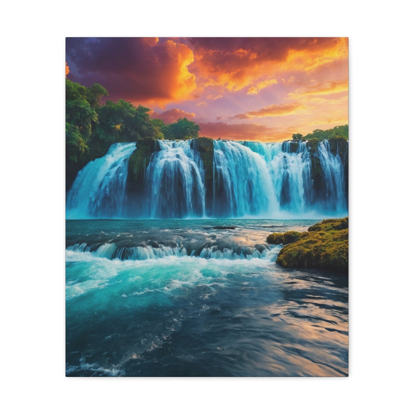 Majestic Waterfalls Art Canvas Ed. 46