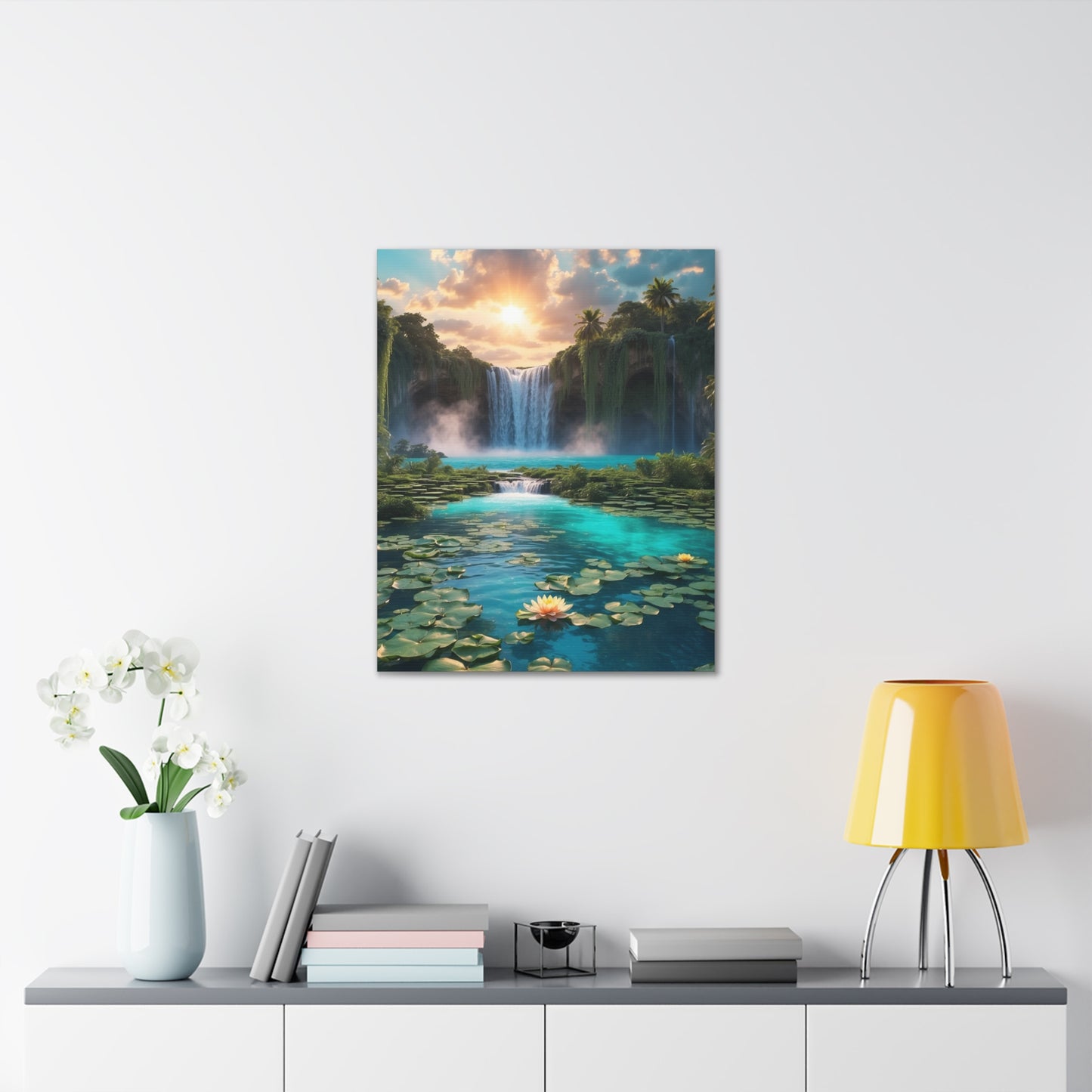 Majestic Waterfalls Art Canvas Ed. 42