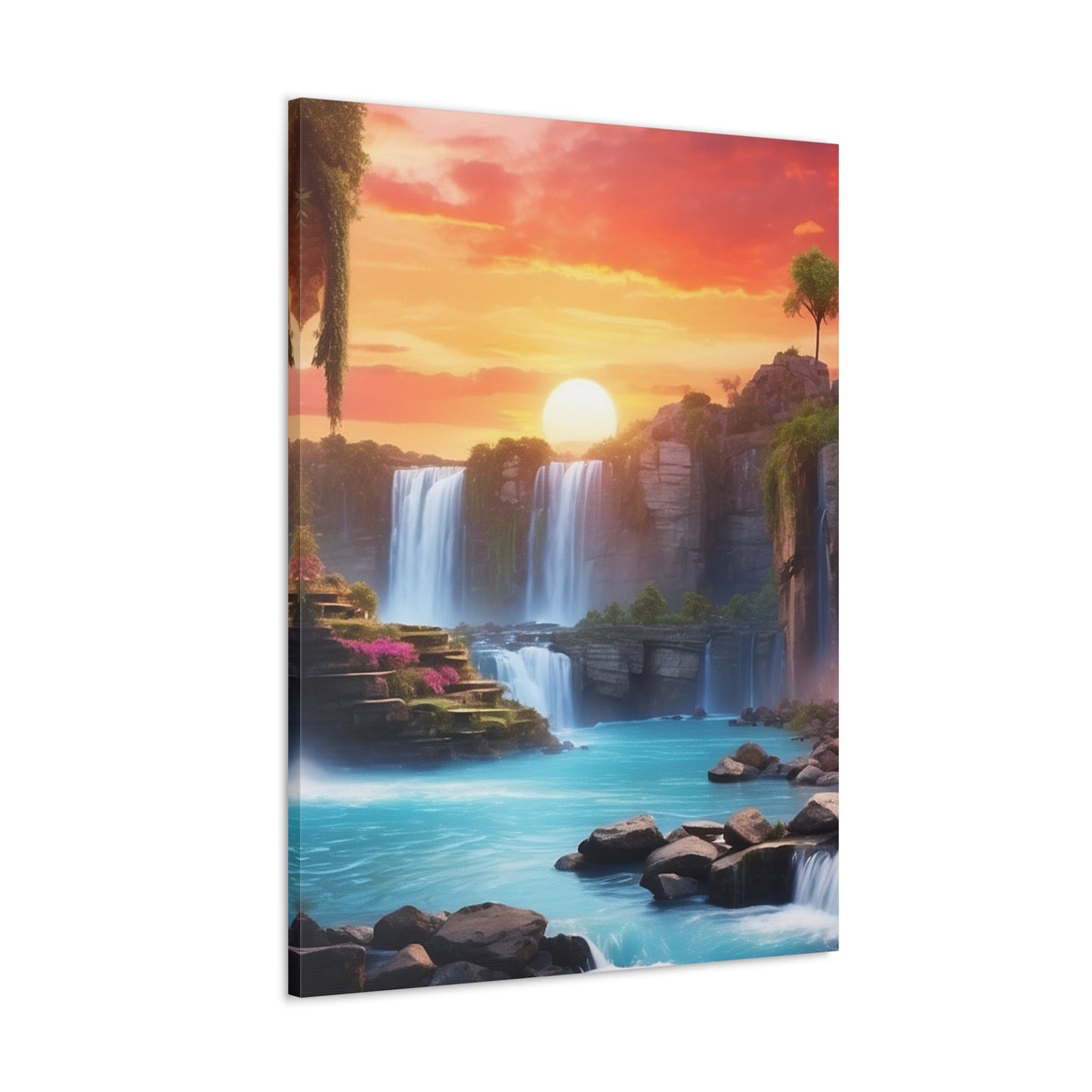 Majestic Waterfalls Art Canvas Ed. 25