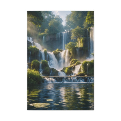 Majestic Waterfalls Art Canvas Ed. 11