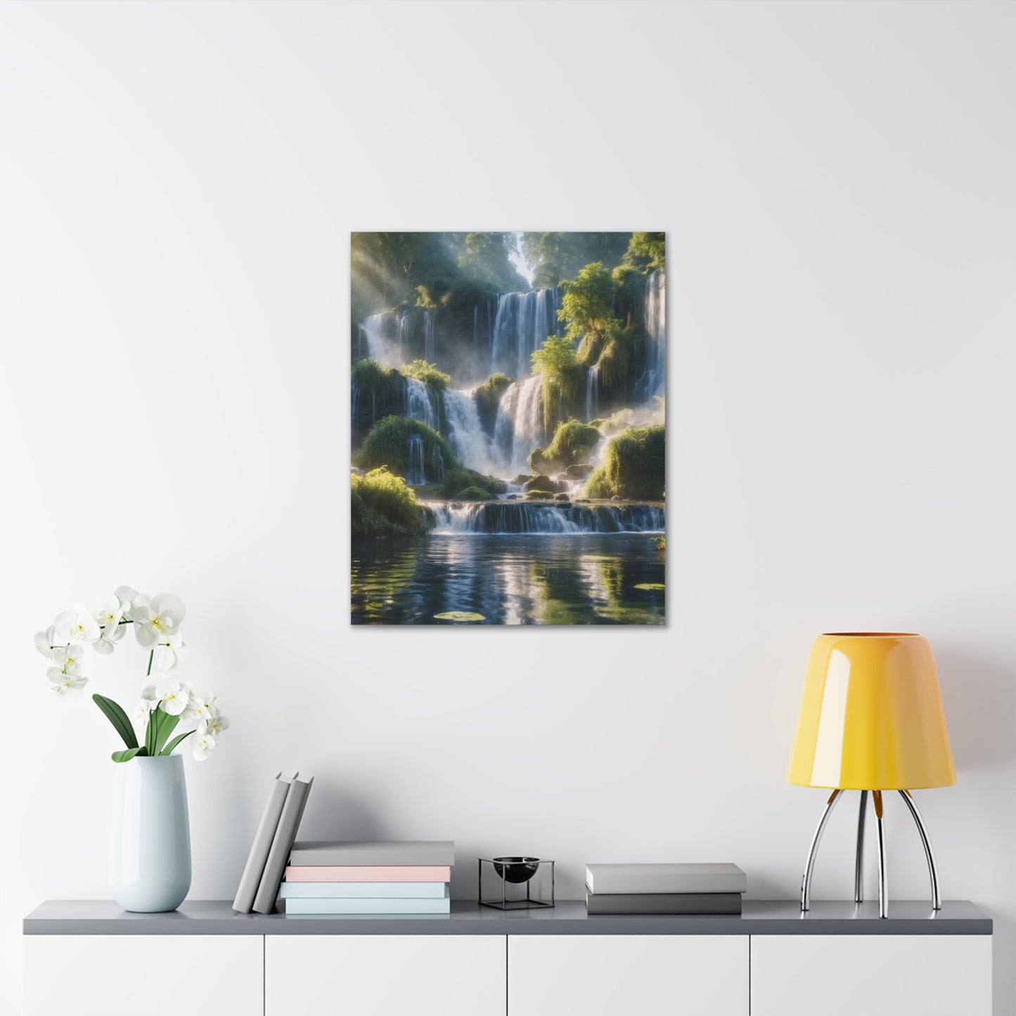 Majestic Waterfalls Art Canvas Ed. 12