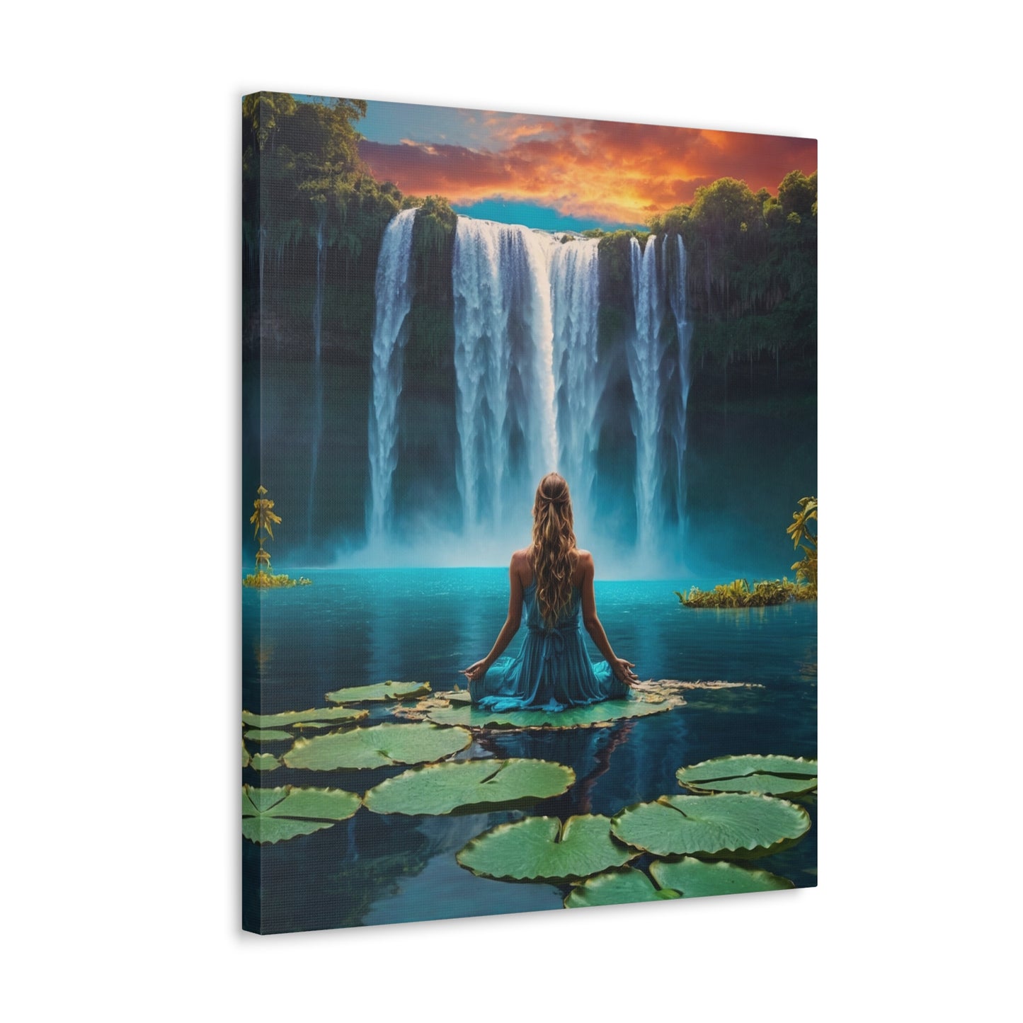 Blissful Lotus Art Canvas Ed. 2