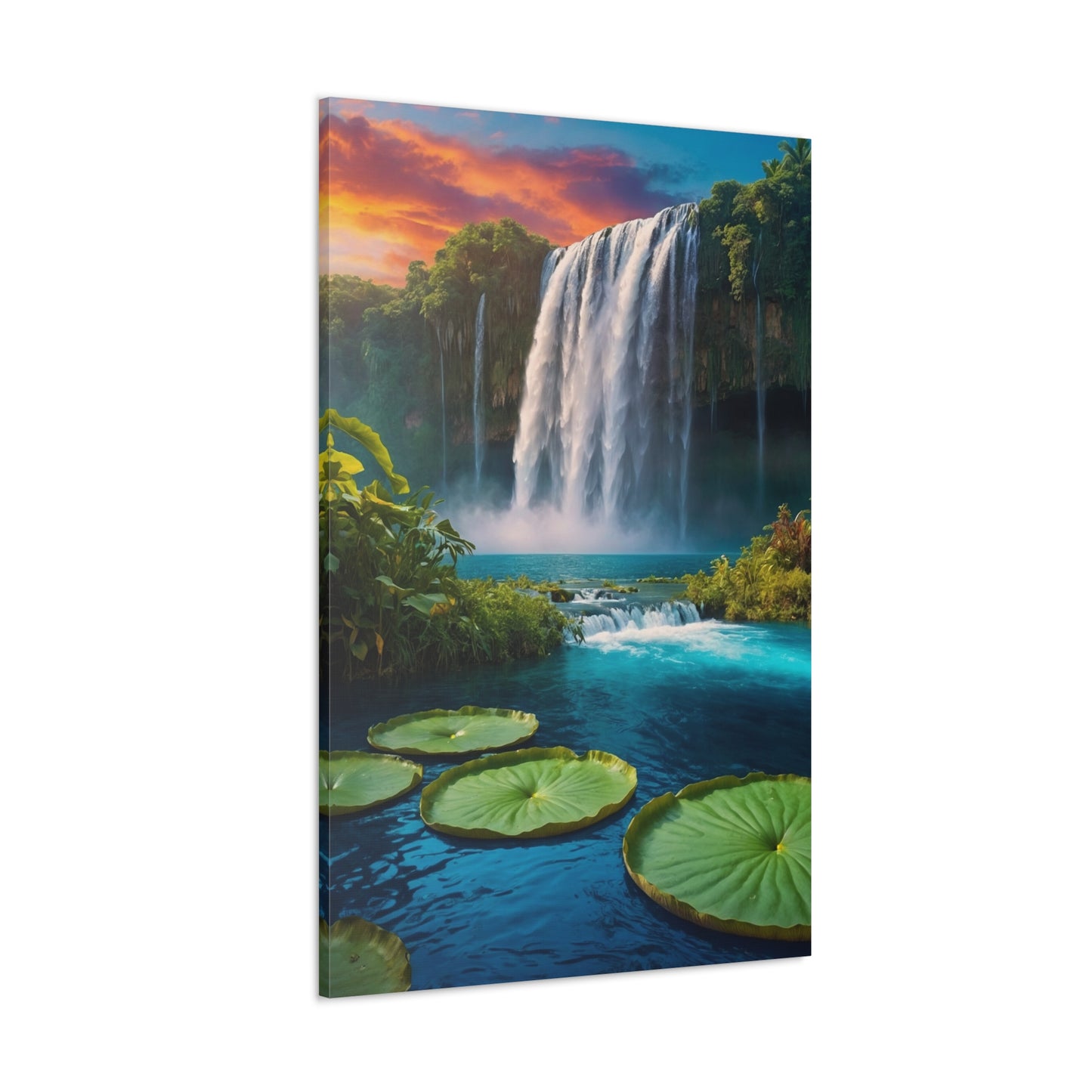 Majestic Waterfalls Art Canvas Ed. 47