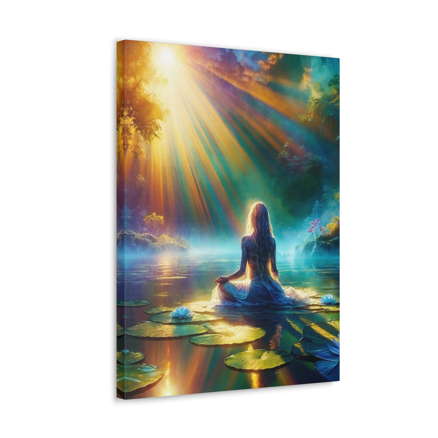 Blissful Lotus Art Canvas Ed. 6