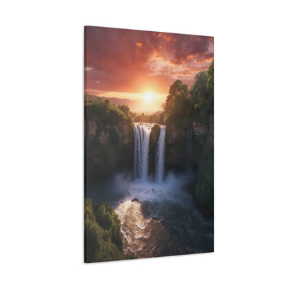 Majestic Waterfalls Art Canvas Ed. 28