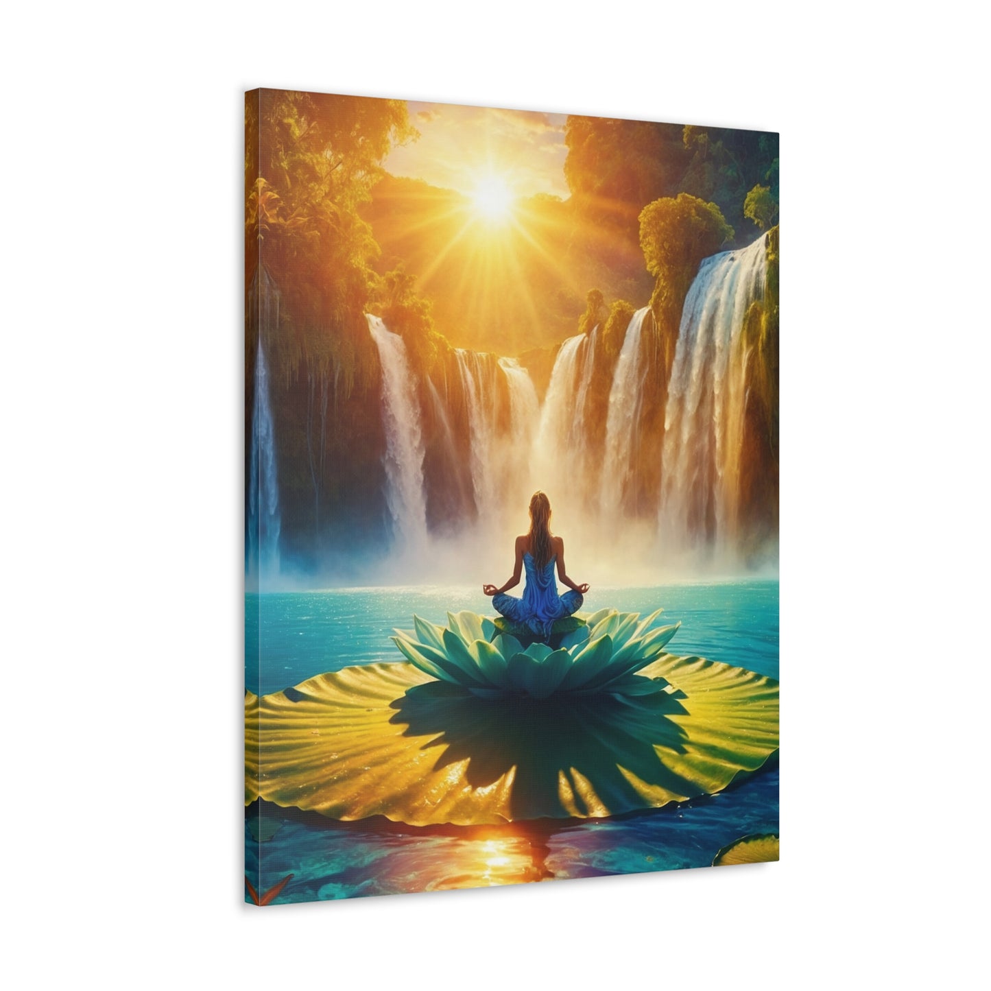 Blissful Lotus Art Canvas Ed. 13