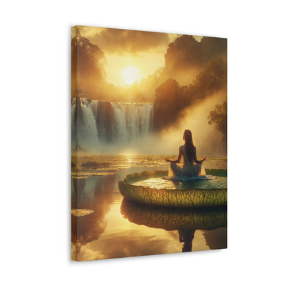 Blissful Lotus Art Canvas Ed. 7