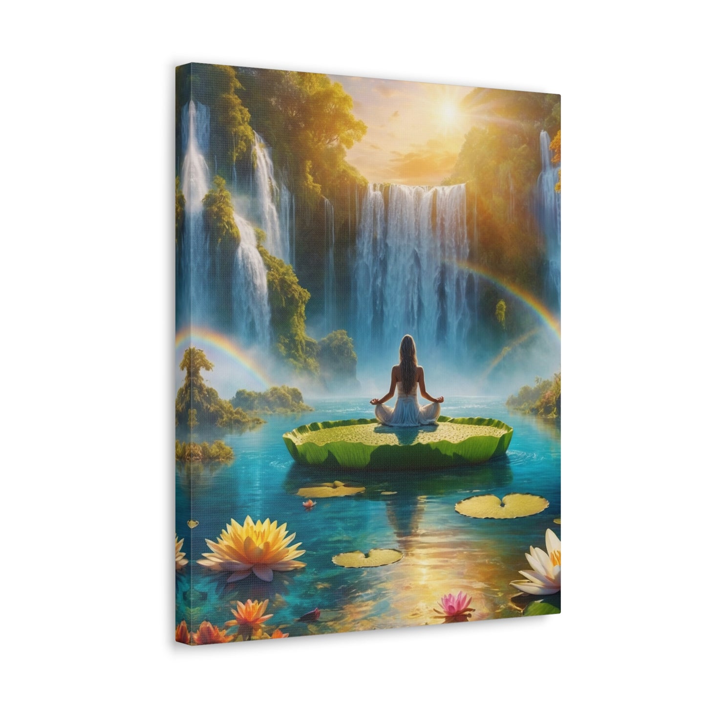 Blissful Lotus Art Canvas Ed. 18