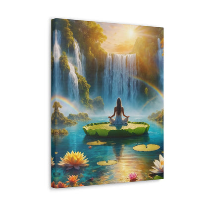 Blissful Lotus Art Canvas Ed. 18