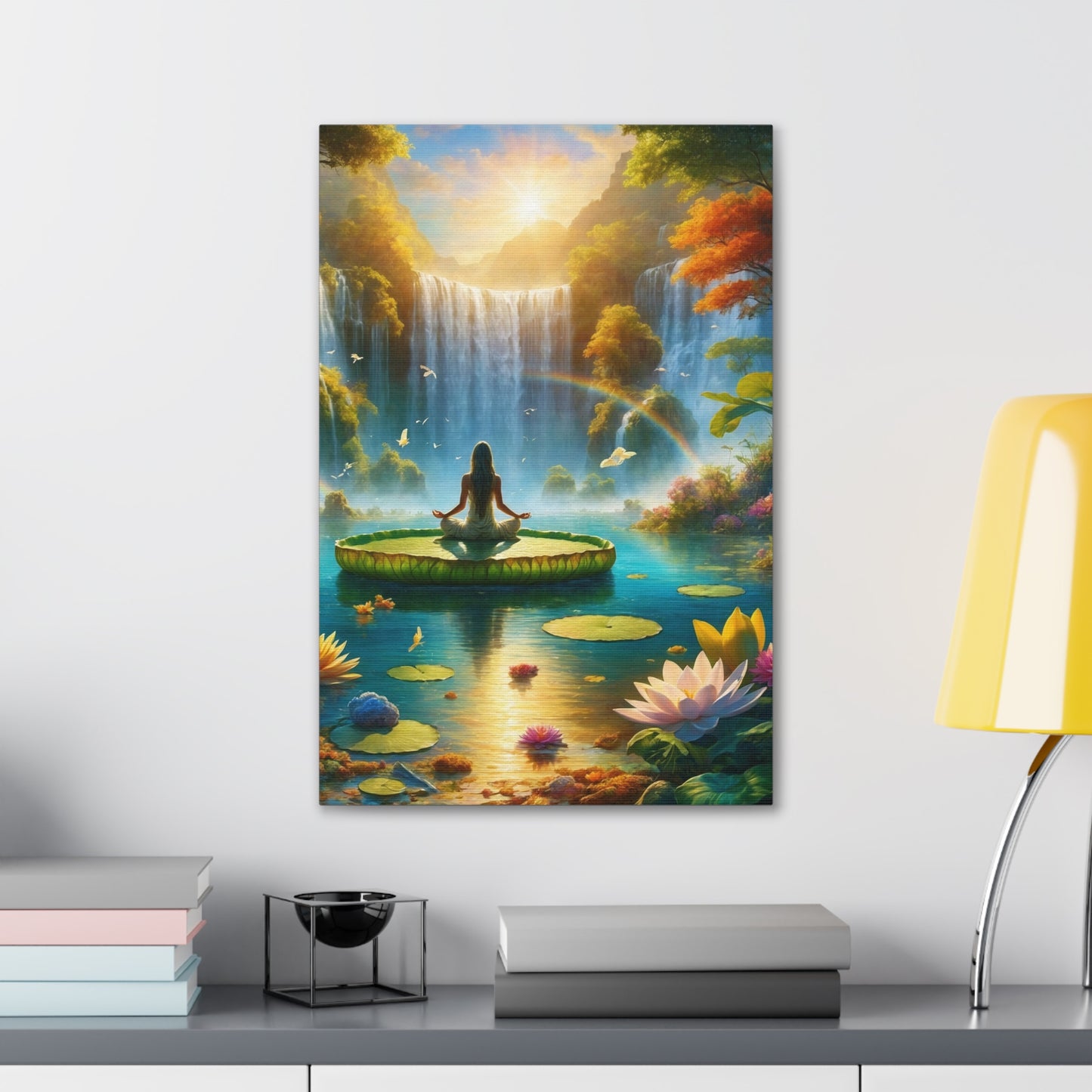 Blissful Lotus Art Canvas Ed. 16