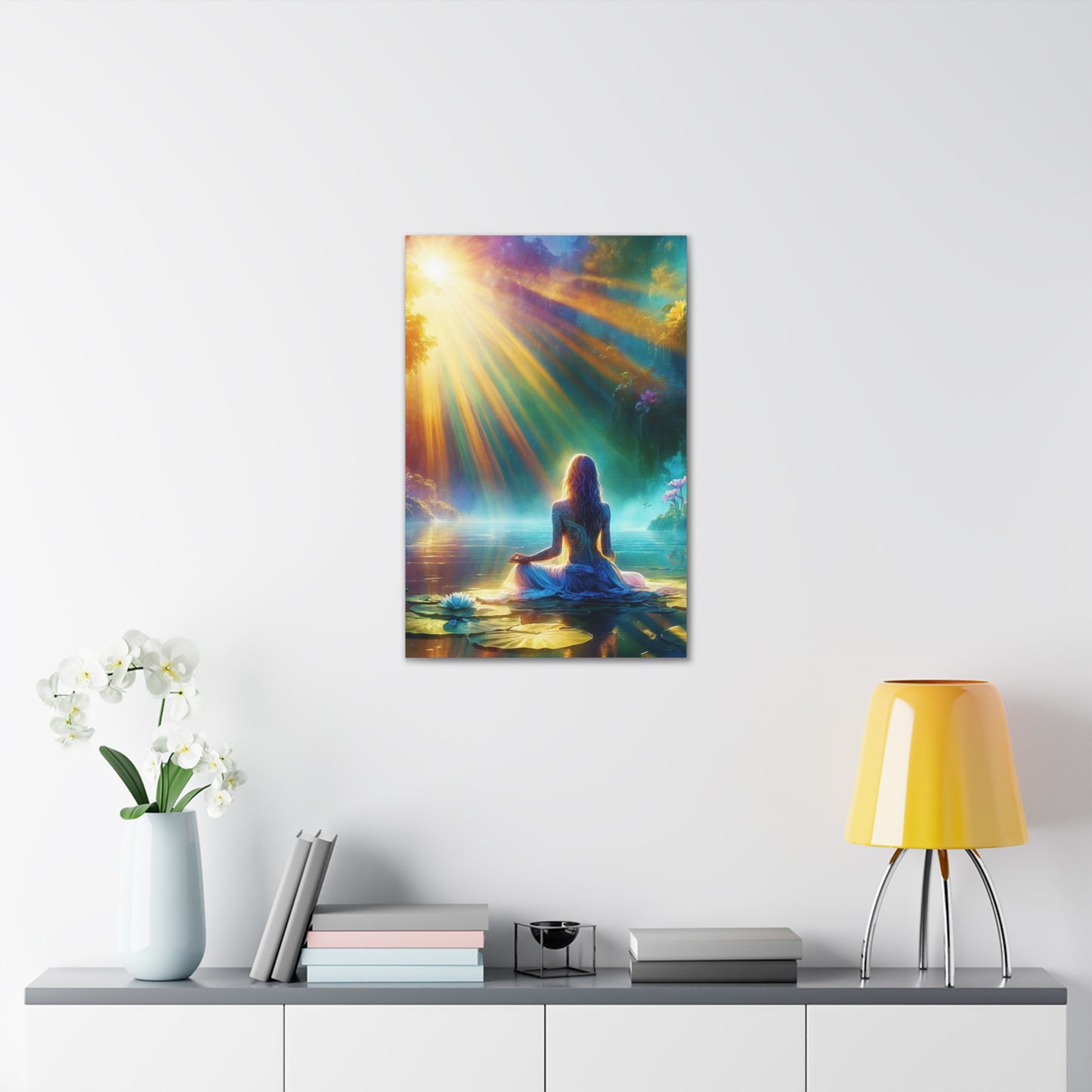 Blissful Lotus Art Canvas Ed. 5