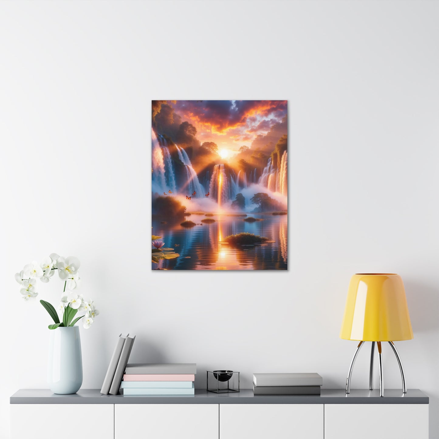 Majestic Waterfalls Art Canvas Ed. 21