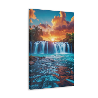 Majestic Waterfalls Art Canvas Ed. 43