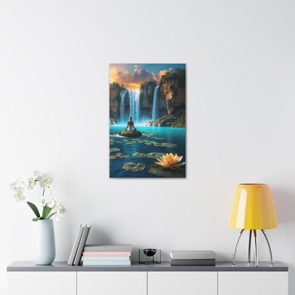 Blissful Lotus Art Canvas Ed. 19