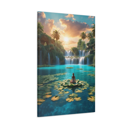 Blissful Lotus Art Canvas Ed. 1