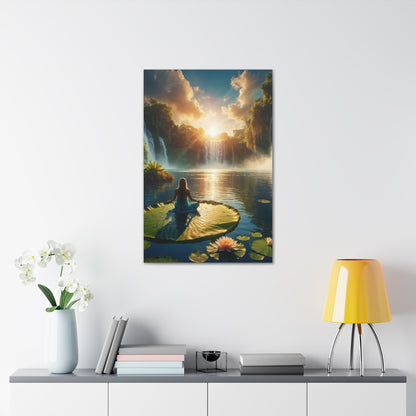 Blissful Lotus Art Canvas Ed. 11