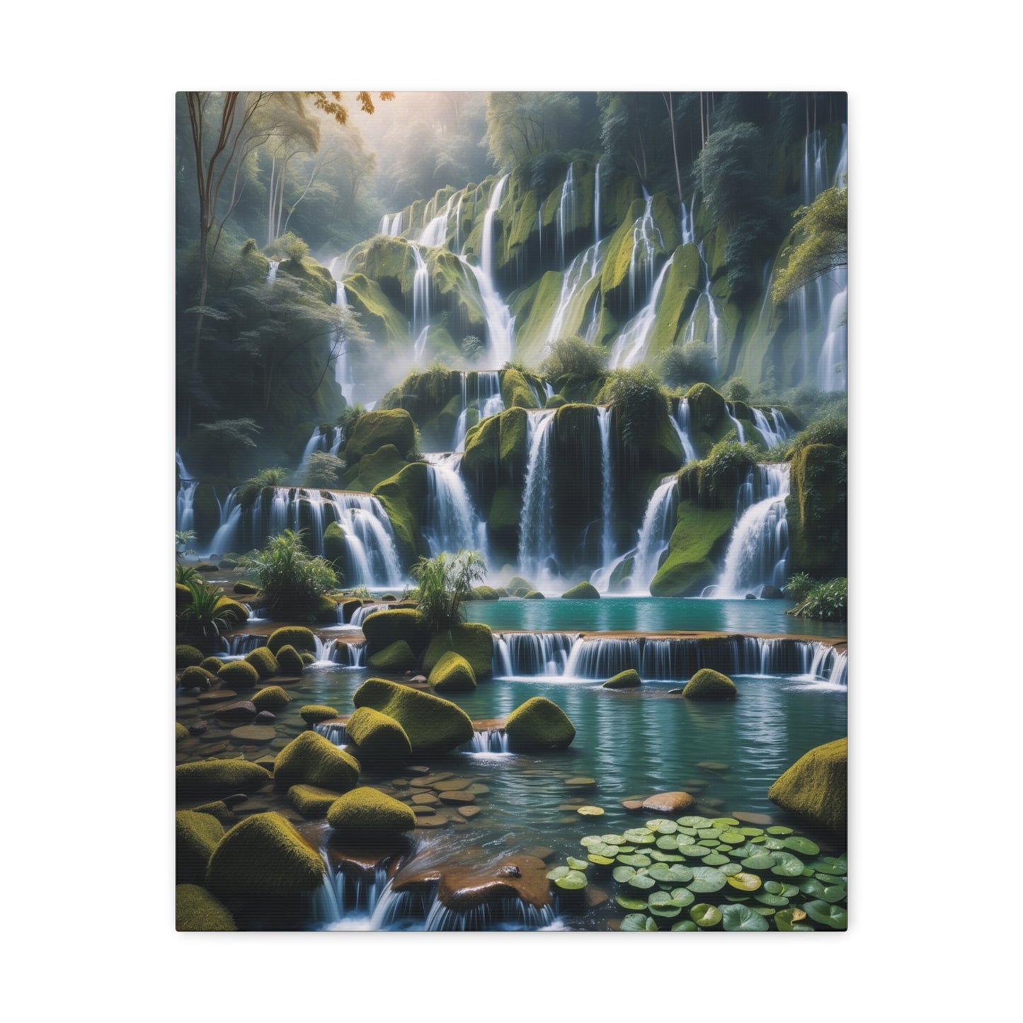 Majestic Waterfalls Art Canvas Ed. 13