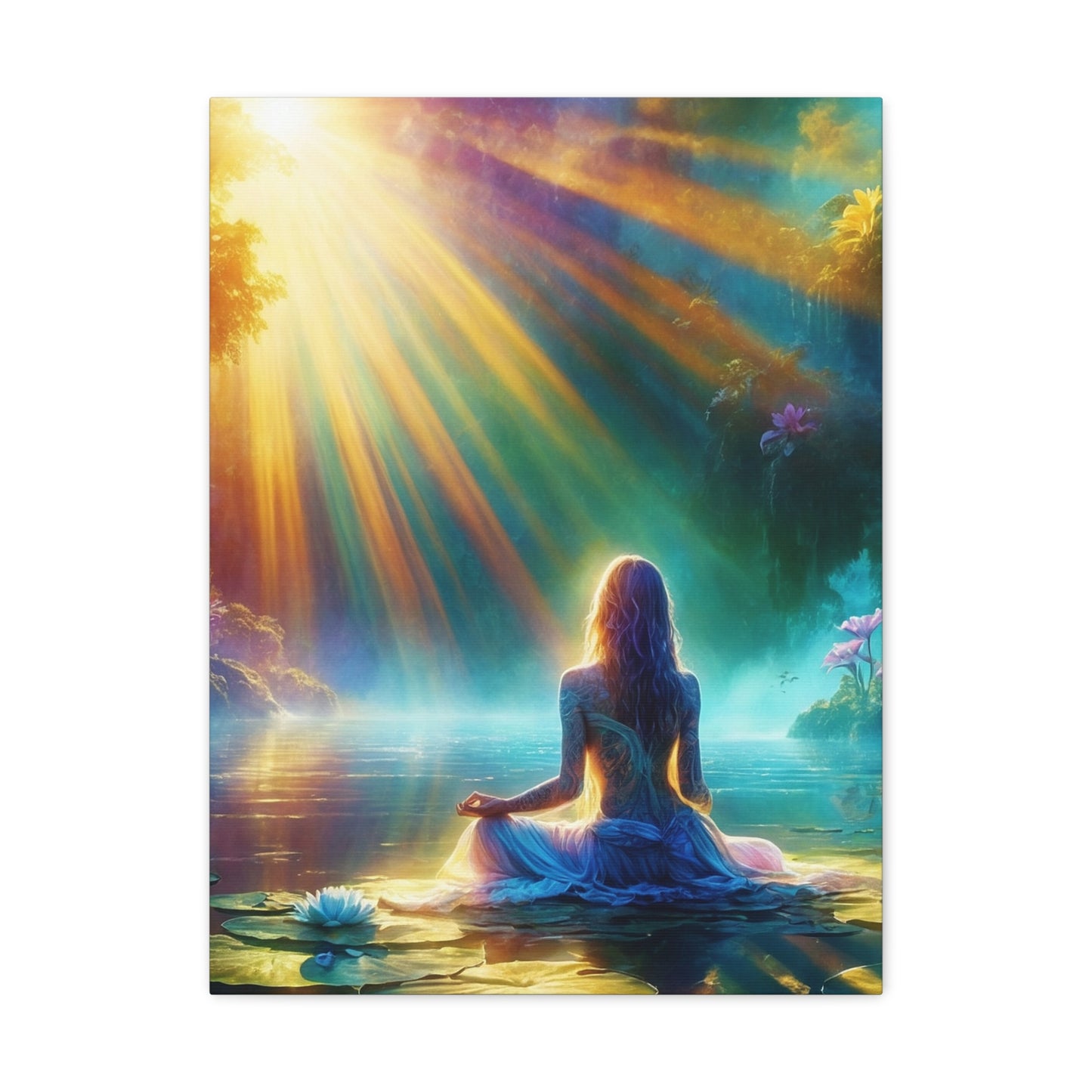 Blissful Lotus Art Canvas Ed. 5