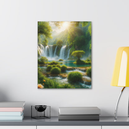 Majestic Waterfalls Art Canvas Ed. 2