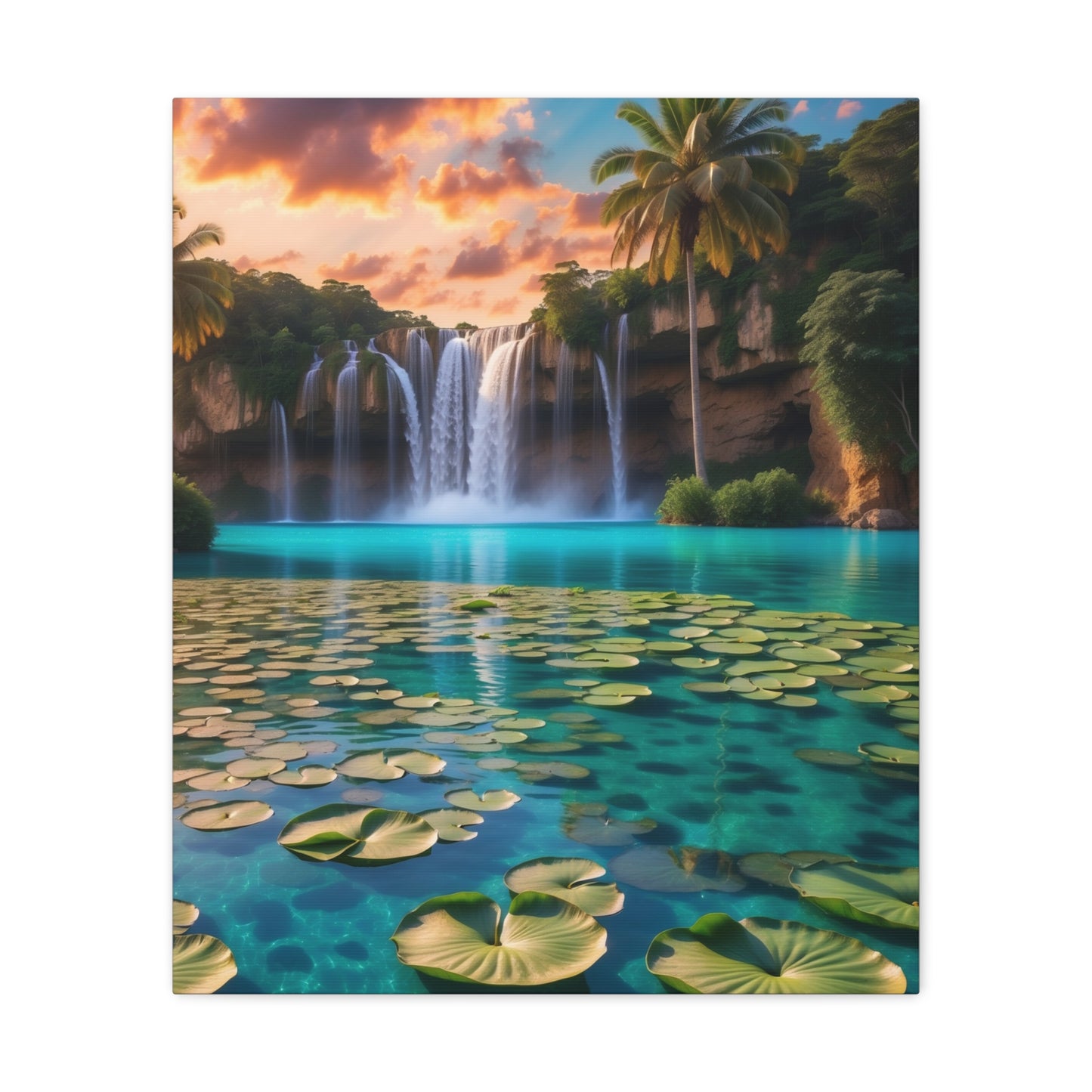 Majestic Waterfalls Art Canvas Ed. 40