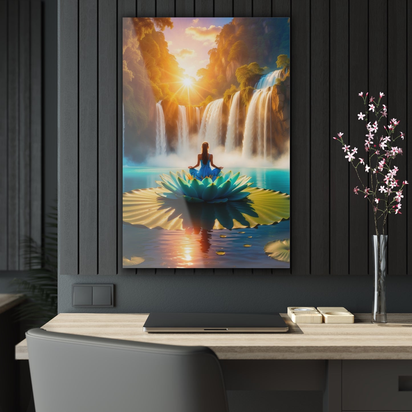 Blissful Lotus Acrylic Print Ed. 15