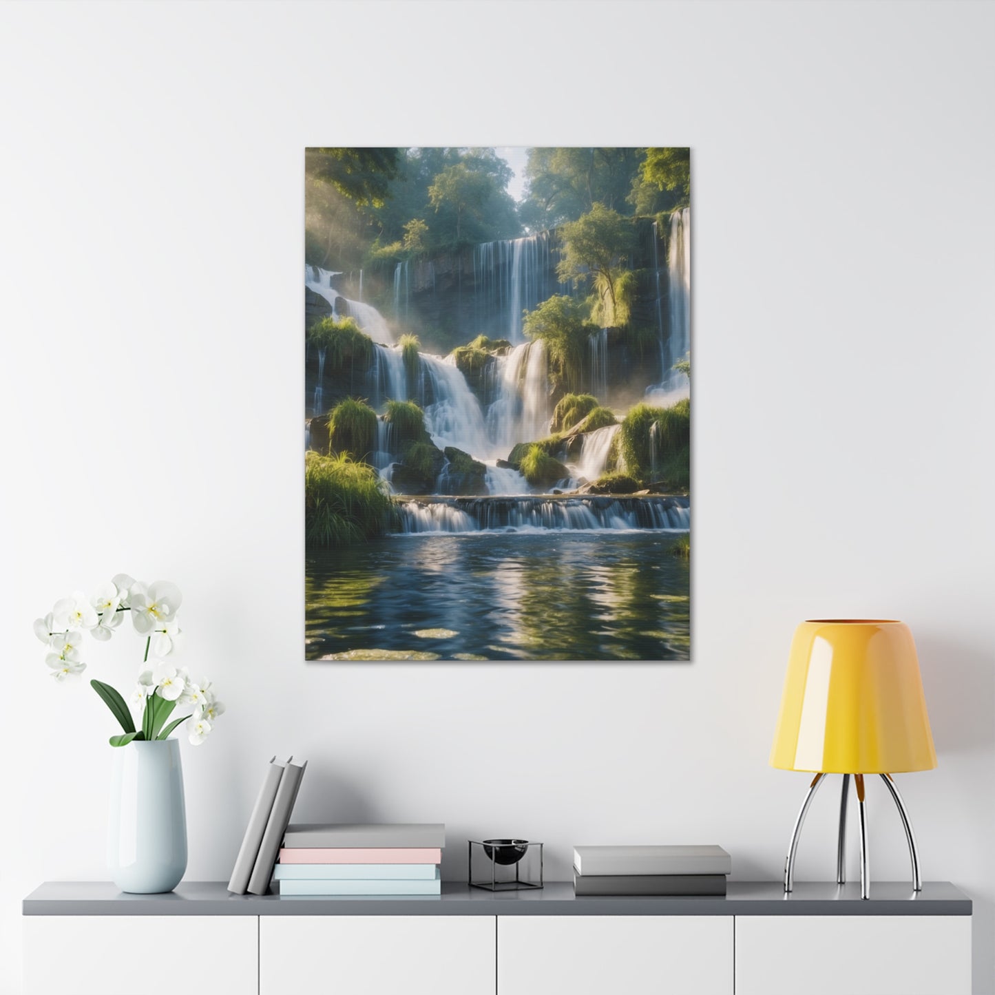 Majestic Waterfalls Art Canvas Ed. 11