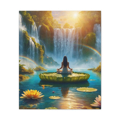 Blissful Lotus Art Canvas Ed. 17