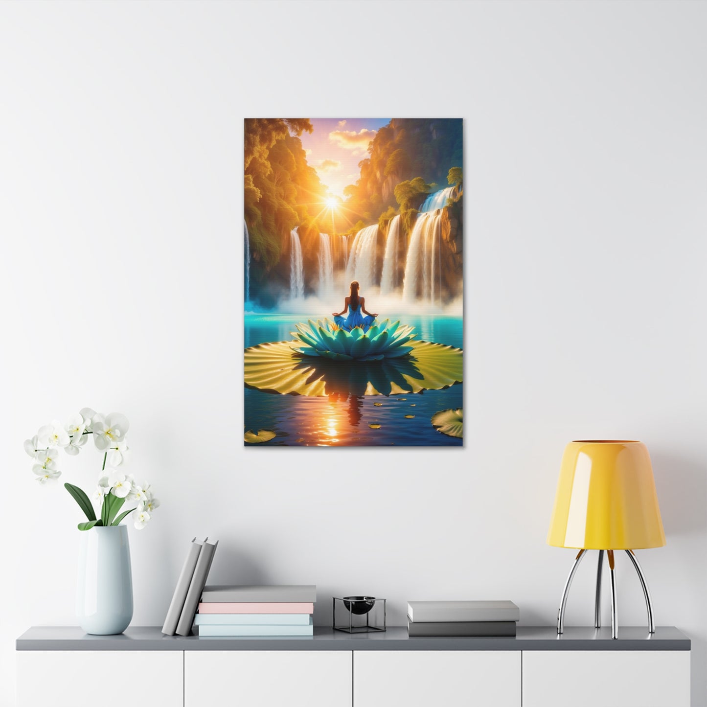 Blissful Lotus Art Canvas Ed. 15