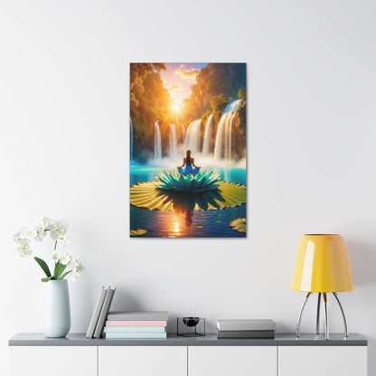 Blissful Lotus Art Canvas Ed. 15