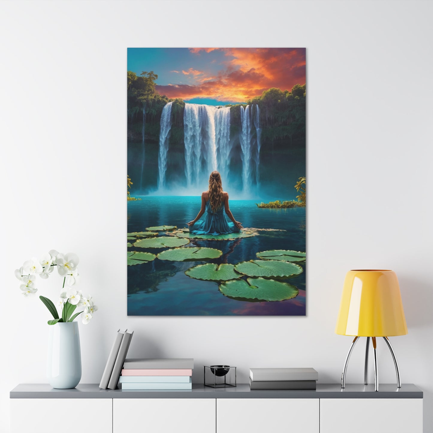 Blissful Lotus Art Canvas Ed. 2