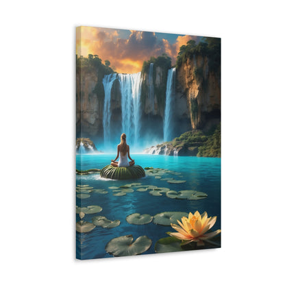 Blissful Lotus Art Canvas Ed. 19