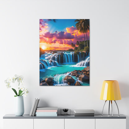 Majestic Waterfalls Art Canvas Ed. 33