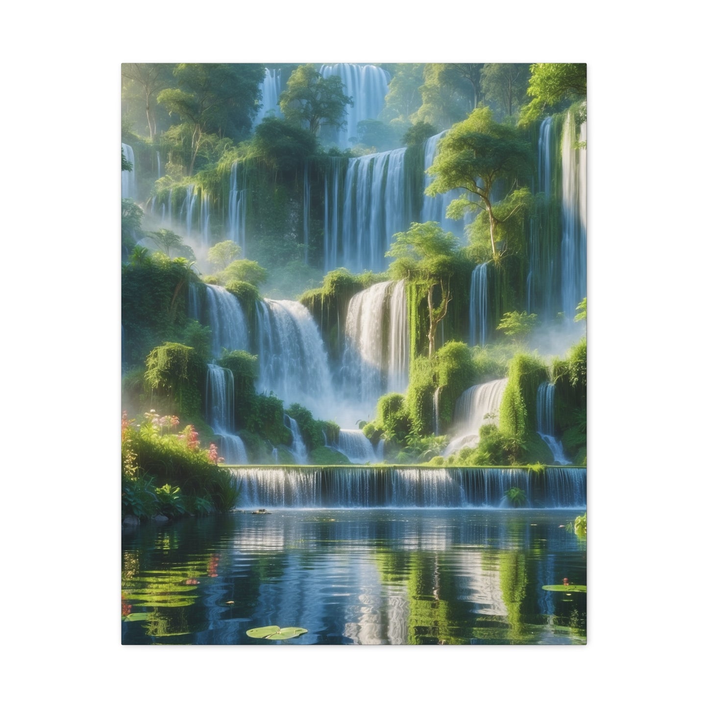 Majestic Waterfalls Art Canvas Ed. 9