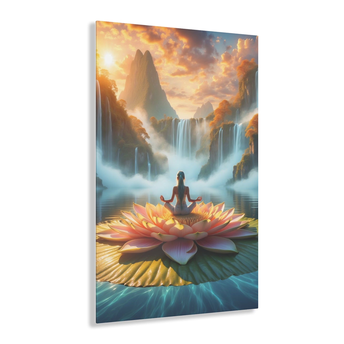 Blissful Lotus Acrylic Print Ed. 8