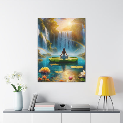 Blissful Lotus Art Canvas Ed. 18